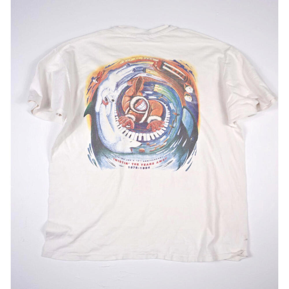 Vintage 90s Eskimo Joes T Shirt XL Mens Retro Single Stitch Graphic Logo Tee